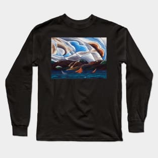 Clouds and Water Modernist Abstract Arthur Dove Painting. Long Sleeve T-Shirt